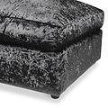 Tamara Black Crushed Velvet Footstool