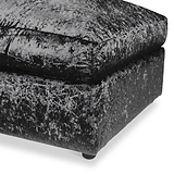 Tamara Black Crushed Velvet Footstool
