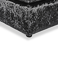 Tamara Black Crushed Velvet Footstool