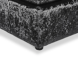 Tamara Black Crushed Velvet Footstool