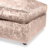 Tamara Mink Crushed Velvet Footstool