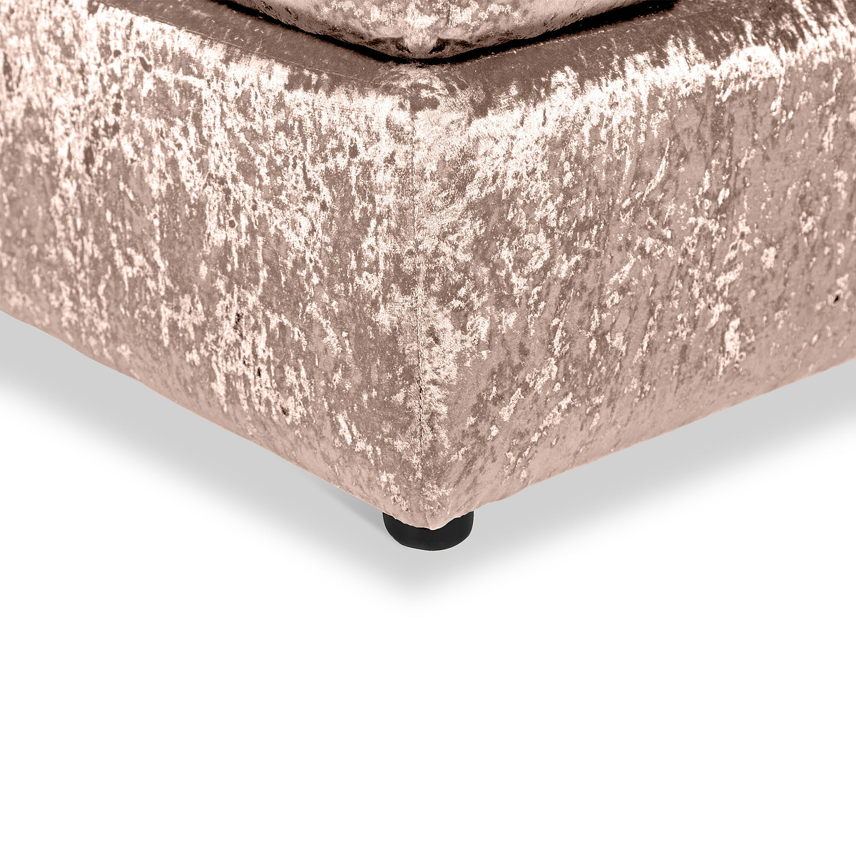 Tamara Mink Crushed Velvet Footstool