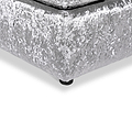 Tamara Silver Crushed Velvet Footstool