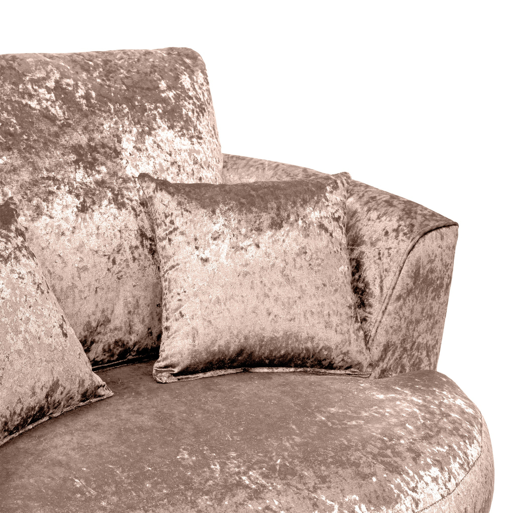Tamara Mink Crushed Velvet Swivel Chair