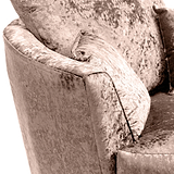 Tamara Mink Crushed Velvet Swivel Chair