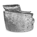 Tamara Silver Crushed Velvet Swivel Chair