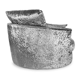 Tamara Silver Crushed Velvet Swivel Chair