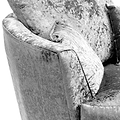 Tamara Silver Crushed Velvet Swivel Chair