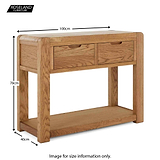 Size Guide - Harvey Console Table