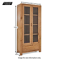 Size guide - Harvey Display Cabinet