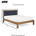 Broadway 4ft6 Double  Bed Frame - Size Guide