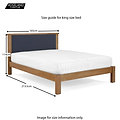 Broadway 5ft King Size Bed Frame - Size Guide