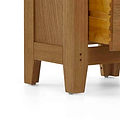 Broadway Oak Narrow Bedside Table