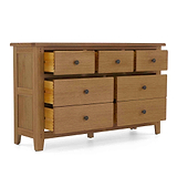 Broadway Oak 3 Over 4 Drawer Chest From Roseland Furniture