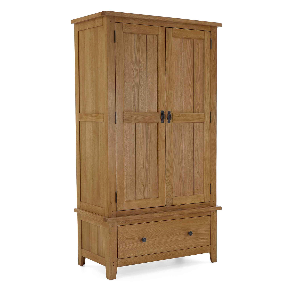 Broadway Oak Double Wardrobe by Roseland Furniture