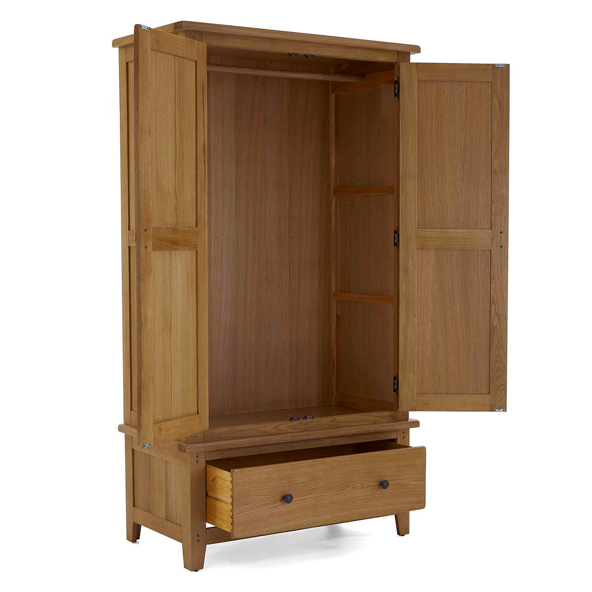 Broadway Oak Double Wardrobe