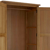 Broadway Oak Double Wardrobe