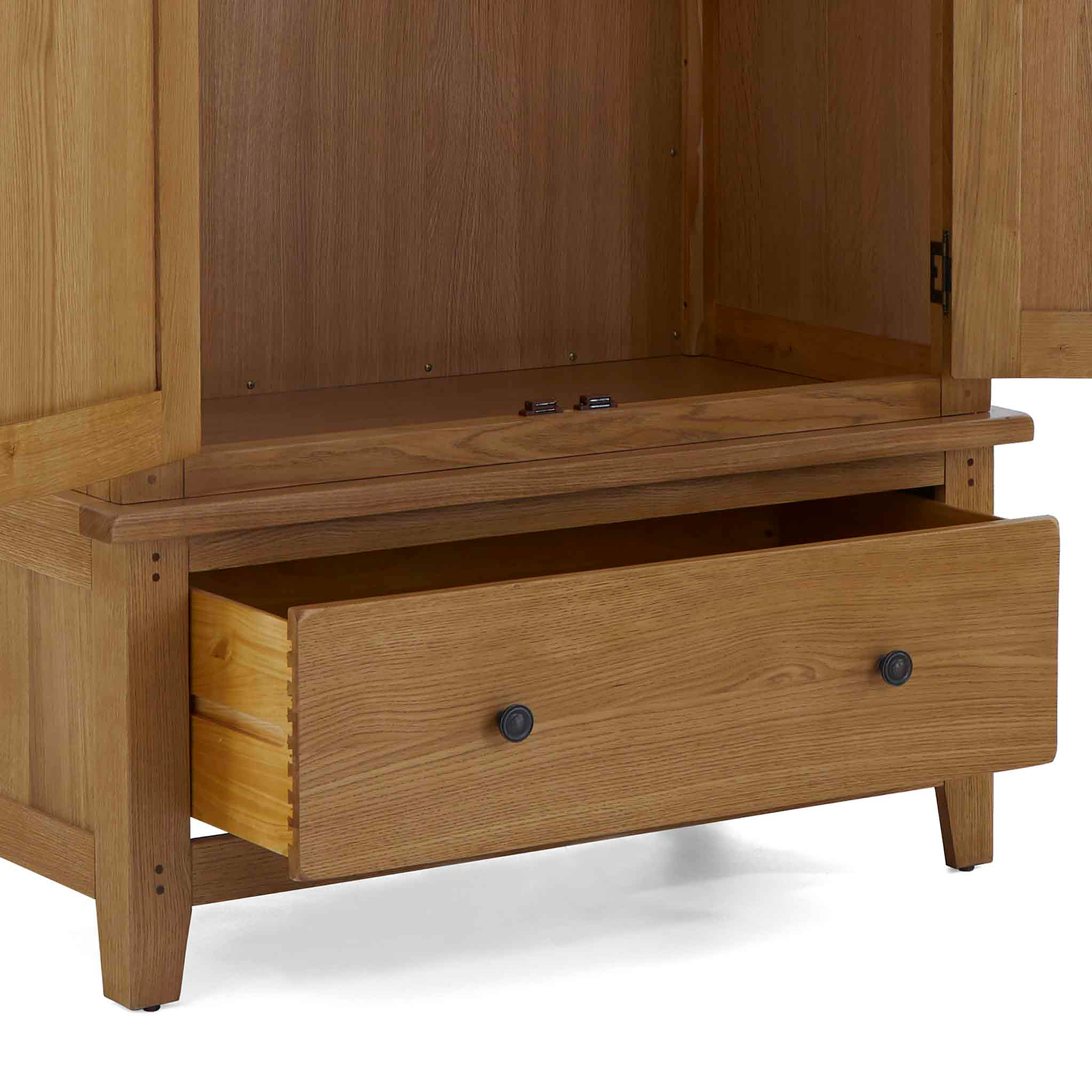 Broadway Oak Double Wardrobe