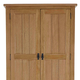 Broadway Oak Double Wardrobe