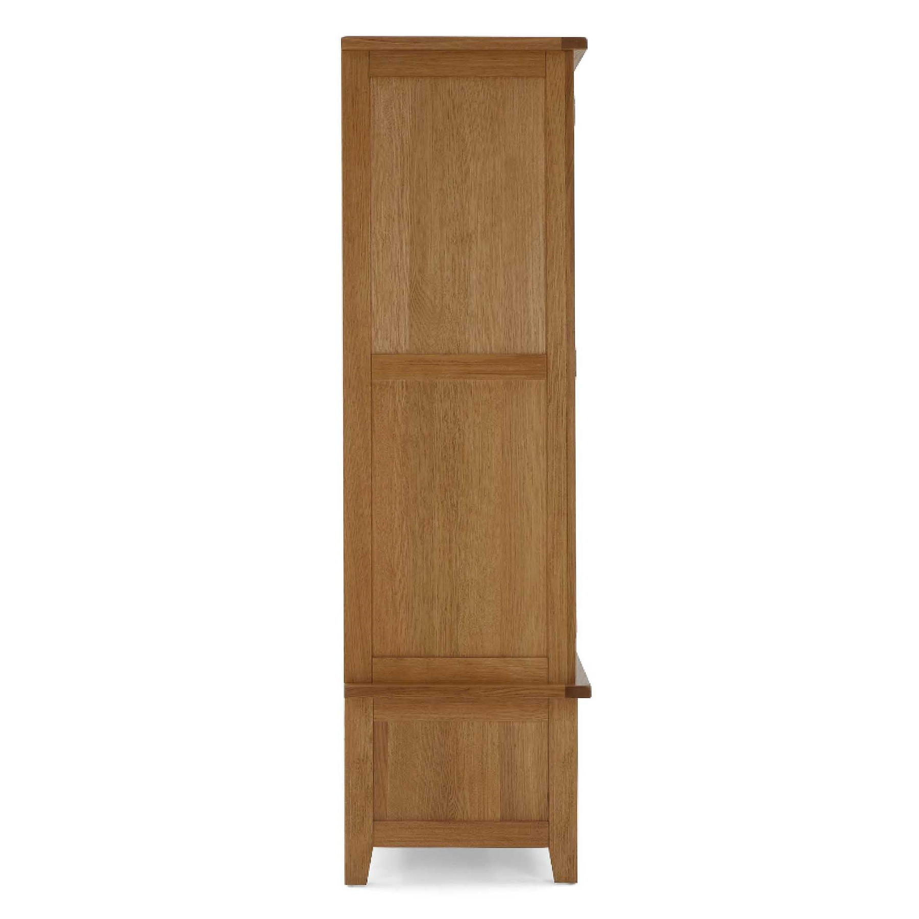 Broadway Oak Triple Wardrobe - Side on view