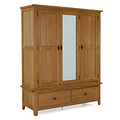 Broadway Oak Triple Wardrobe from Roseland Furniture