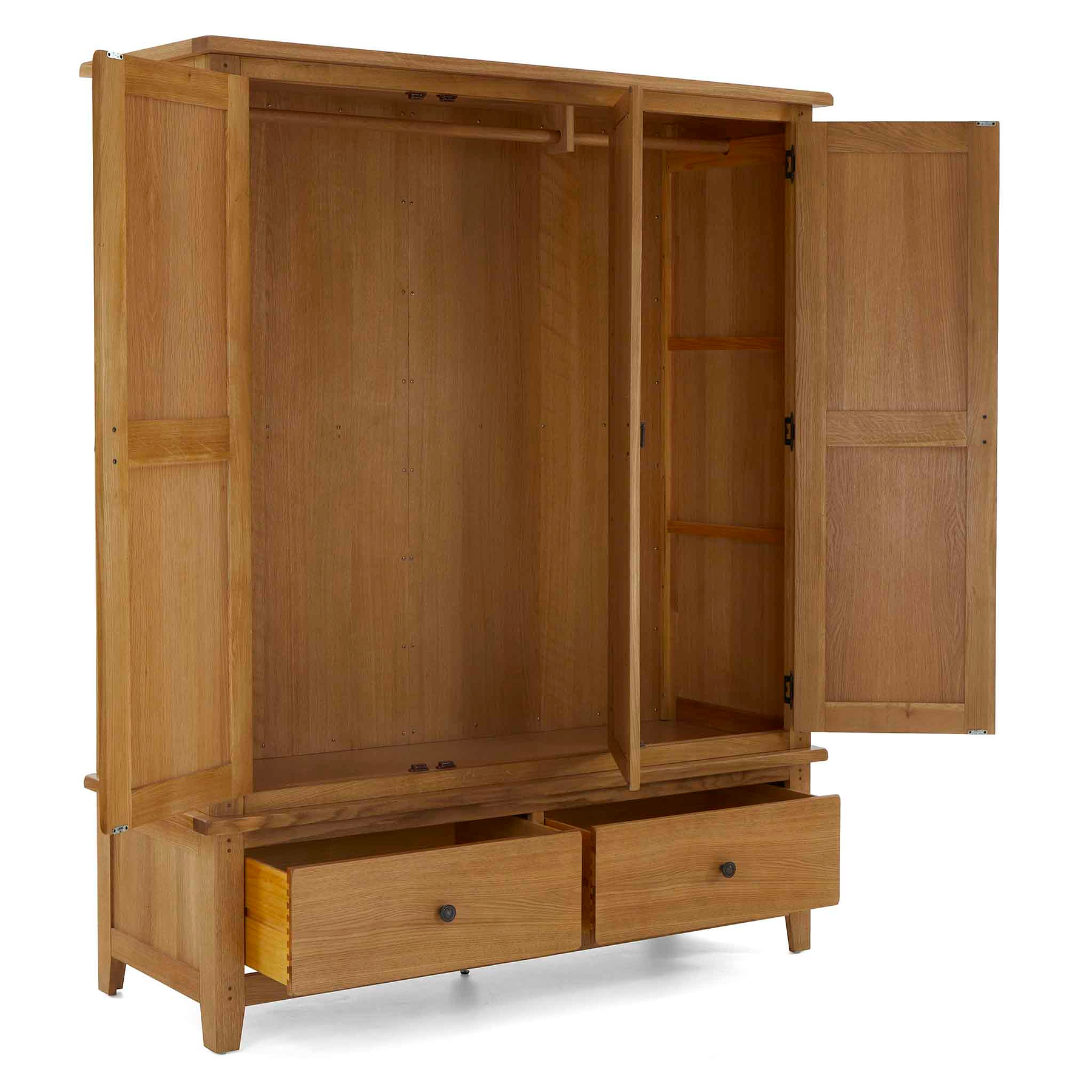 Broadway Oak Triple Wardrobe