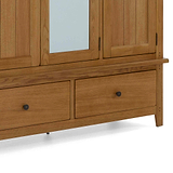 Broadway Oak Triple Wardrobe