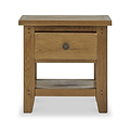 Broadway Oak Lamp Table with Drawer