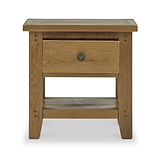 Broadway Oak Lamp Table with Drawer