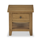 Broadway Oak Lamp Table with Drawer