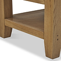 Broadway Oak Small Coffee Table by Roseland Furniture with two drawers and a lower shelf
