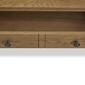 Broadway Oak Small Coffee Table by Roseland Furniture with two drawers and a lower shelf