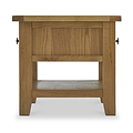 Broadway Oak Small Coffee Table by Roseland Furniture with two drawers and a lower shelf