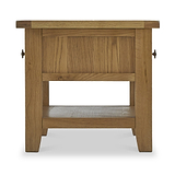 Broadway Oak Small Coffee Table by Roseland Furniture with two drawers and a lower shelf
