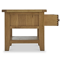 Broadway Oak Small Coffee Table by Roseland Furniture with two drawers and a lower shelf