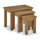Broadway Oak Nest of Tables from Roseland Furniture