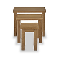 Broadway Oak Nest of 3 Tables