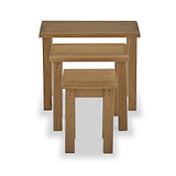 Broadway Oak Nest of 3 Tables