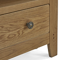 Broadway Oak Corner TV Unit with Drawer