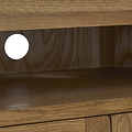 Broadway Oak Corner TV Unit with Door