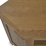 Broadway Oak Corner TV Unit with Door