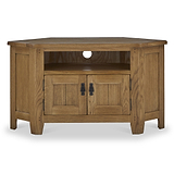 Broadway Oak Corner TV Cabinet with Door