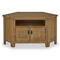 Broadway Oak Corner Tekevision Unit with Door