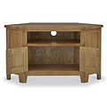 Broadway Oak Corner Television Cabinet with Doors