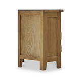 Broadway Oak Corner TV Unit with Door