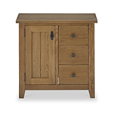 Broadway Oak Mini Sideboard with Side Drawers