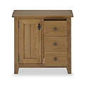 Broadway Oak Mini Sideboard with Side Drawers
