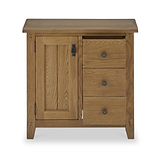 Broadway Oak Mini Sideboard with Side Drawers