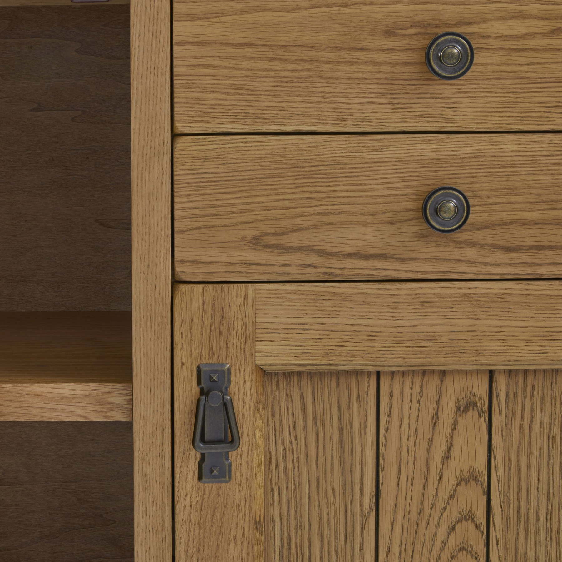 Broadway Oak Large Sideboard Cabinet
