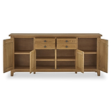 Broadway Oak Extra Large Sideboard Storage Cabinet
